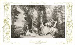 CPA Fantaisie Publicite Chocolat Vinay Concert pastoral Lancret