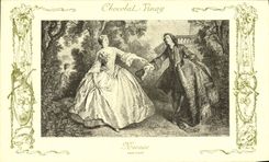 CPA Fantaisie Publicite Chocolat Vinay Nicaise Lancret