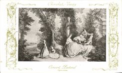CPA Fantaisie Publicite Chocolat Vinay Concert pastoral Lancret 