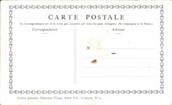 CPA Fantaisie Publicite Chocolat Vinay Les amours du bocage Lancret Moutons 