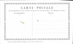 CPA Fantaisie Publicite Chocolat Vinay Les amours du bocage Lancret Moutons