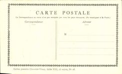 VINTAGE POSTCARD Fantaisie Publicity Vinay Chocolate water Lancret Fishes sinning