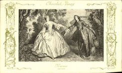 CPA Fantaisie Publicite Chocolat Vivay Nicaise Lancret