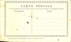 VINTAGE POSTCARD Fantasy Publicity Chocolate Vivay Nicaise Lancret