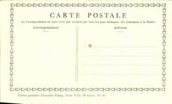 CPA Fantaisie Publicite Chocolat Vivay Nicaise lancret