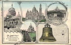 VINTAGE POSTCARD Paris Montmartre Bell