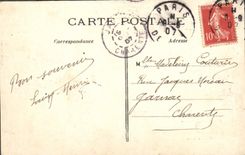 VINTAGE POSTCARD Paris Montmartre Bell