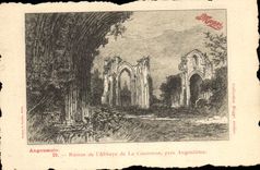 CPA Augoumois Ruines de l'abbaye de la Couronne pres Angouleme Maggi