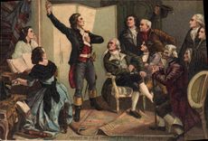 VINTAGE POSTCARD Fantasy Mullet of Isle singing the Marseillaise