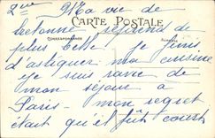 VINTAGE POSTCARD Fantasy At the edge of the ocean the vague Bathing suit