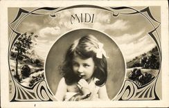 VINTAGE POSTCARD Fantasy Child Midday