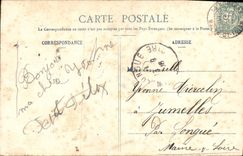 VINTAGE POSTCARD Fantasy Woman Old men Arm above Arm below