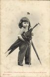 VINTAGE POSTCARD Fantasy Child Umbrella