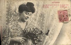 VINTAGE POSTCARD Fantasy the woman