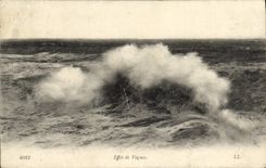 CPA Fantaisie Effet de vagues 