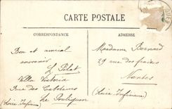 VINTAGE POSTCARD Fantasy Effect of waves