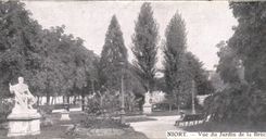 VINTAGE POSTCARD Niort Seen of the garden of the Breach