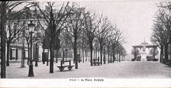 CPA pau la place royale