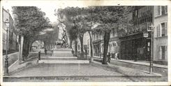 VINTAGE POSTCARD Melun Pasteur Monument and boulevard Victor Hugo