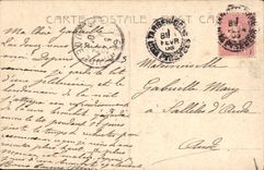 VINTAGE POSTCARD Fantasy Woman Miss Vincent