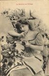 VINTAGE POSTCARD Fantasy Woman the novel of the village