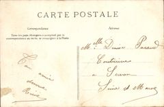 VINTAGE POSTCARD Fantasy Woman with the umbrella