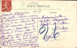CPA Fantaisie Enfant Grand Mere Chat