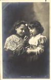 VINTAGE POSTCARD P' tite Sister Children