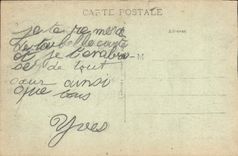 Calle Carnot de Reims de la POSTAL de la VENDIMIA y la catedral de Militaria