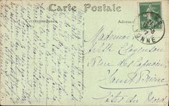 Catedral de la POSTAL de la VENDIMIA de Sens