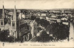 CPA Vichy Vue Panoramique Sur I'Eglise Saint Louis