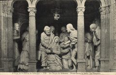 VINTAGE POSTCARD Abbey Of St Pierre De Solesmes Saints of Solesmes Notre Dame Beautiful Pamoison