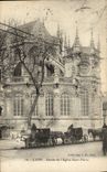 CPA Caen Abside De I'Eglise Saint Pierre Caleches