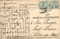 POSTAL Lyon Places Puvis De Chavanne y Eglise de la VENDIMIA del rescate