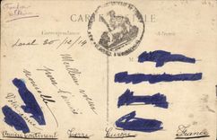 POSTAL Laval de la VENDIMIA la fuente del jardín botánico