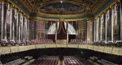 VINTAGE POSTCARD Wiesbaden Kurhaus Grosser Kouzertsual MIT Kaiserloge