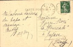 VINTAGE POSTCARD Cauterets Cascades De Lutour