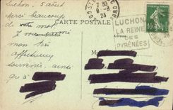 VINTAGE POSTCARD Luchon View