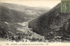 VINTAGE POSTCARD Luchon the valley of the Lily seen of the street of hell