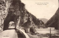 VINTAGE POSTCARD Road Falls Of the VAr