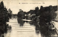 VINTAGE POSTCARD Nemours Loing Seen Of the Bridge