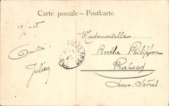 CPA Fantaisie Paysage Chaumiere