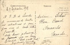 VINTAGE POSTCARD Heavy the Basilica And the Couronnee Virgin