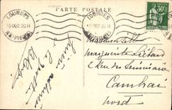 VINTAGE POSTCARD Heavy Procession Of Entants De Marle