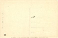 VINTAGE POSTCARD Heavy Senediction Of the Healthy Sacrament in front of the rosary