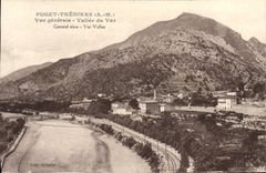 VINTAGE POSTCARD Puget Theniers View Valley Of the VAr