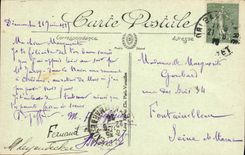 Opinión y el puente Jorte de Orleans de la POSTAL de la VENDIMIA V