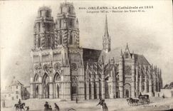 CPA Orleans La Cathedrale en 1835