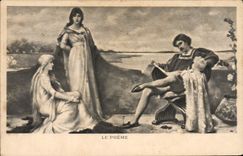 VINTAGE POSTCARD Fantasy the poem