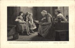 VINTAGE POSTCARD Fantasy the division of the Rosen cake